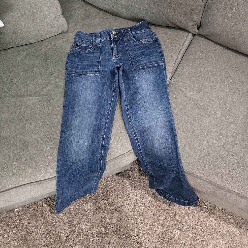 Maurices Flare & Wide Leg Blue Jeans